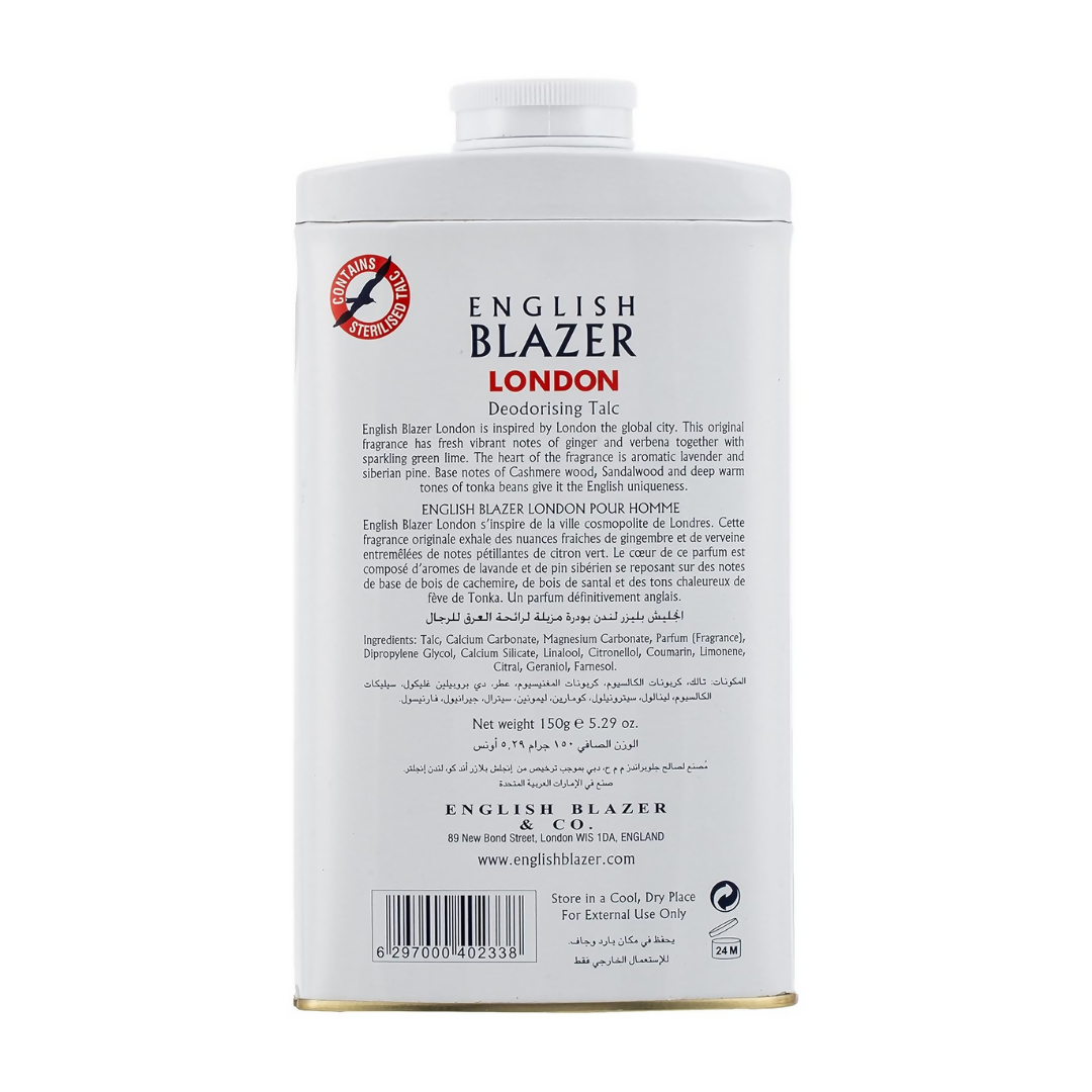 English blazer London Deodorizing Talc