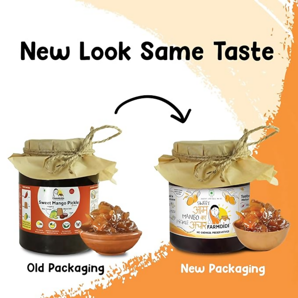 FarmDidi Sweet Mango Pickle with Jaggery - Sweet Mango