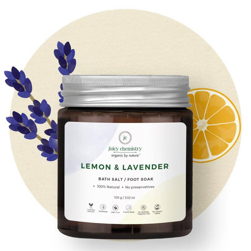 Juicy Chemistry Lemon & Lavender Bath Salt / Foot Soak