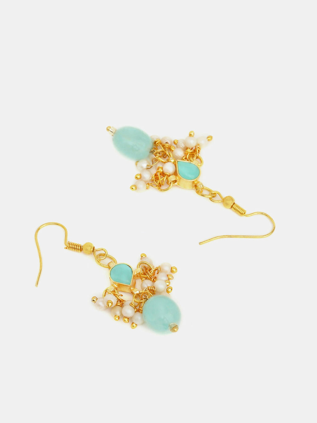 Ruby Raang Traditional Green Drop Maang Tikka And Earrings - Distacart