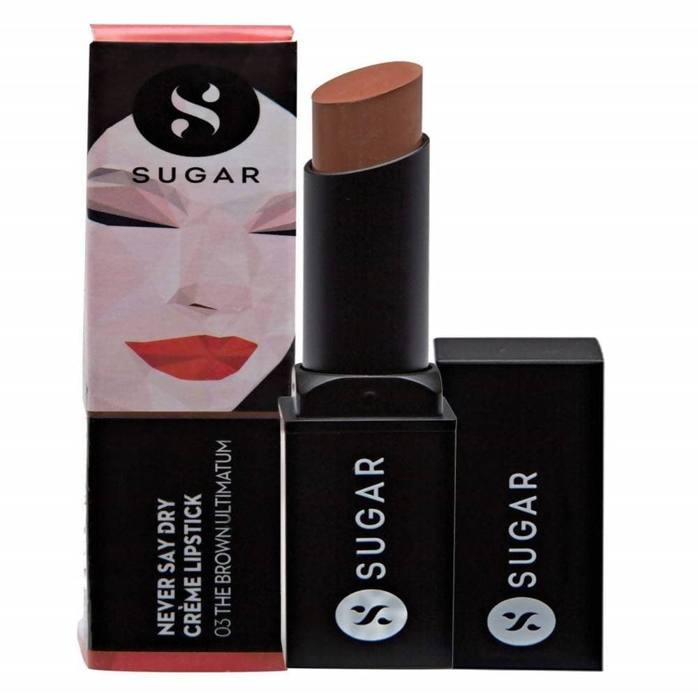 Sugar Never Say Dry Creme Lipstick - The Brown Ultimatum (Nude Brown)