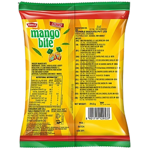 Parle Bigger Mango Bite Candy - Distacart