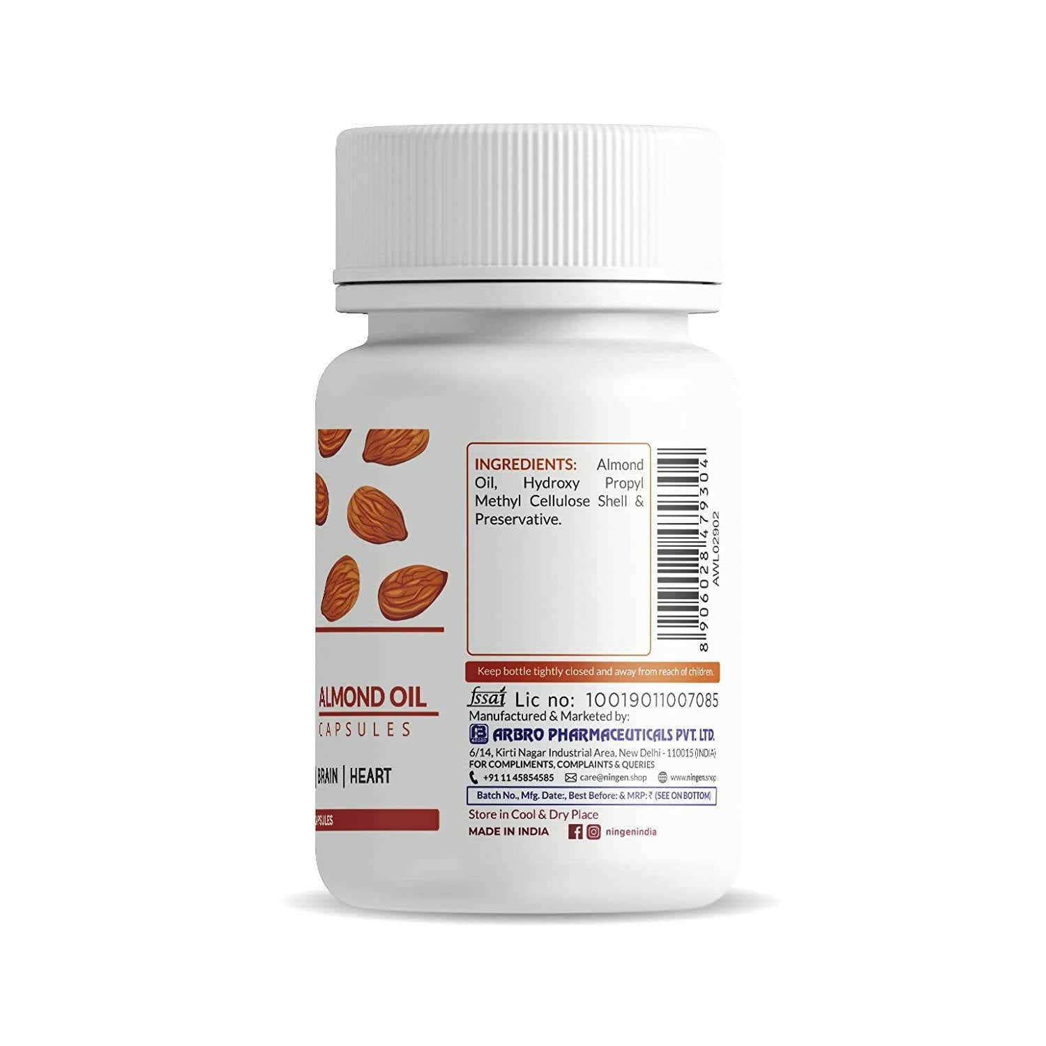 Ningen Almond Oil Capsules - Distacart