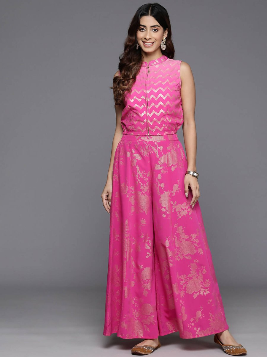Ahalyaa Women's Traditional Wear Co-ods - Pink