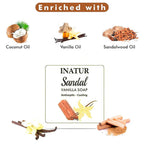 Inatur Sandal and Vanilla Sugar Soap