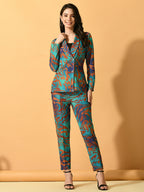 Myshka Women's Multi Printed Ombre Jacket