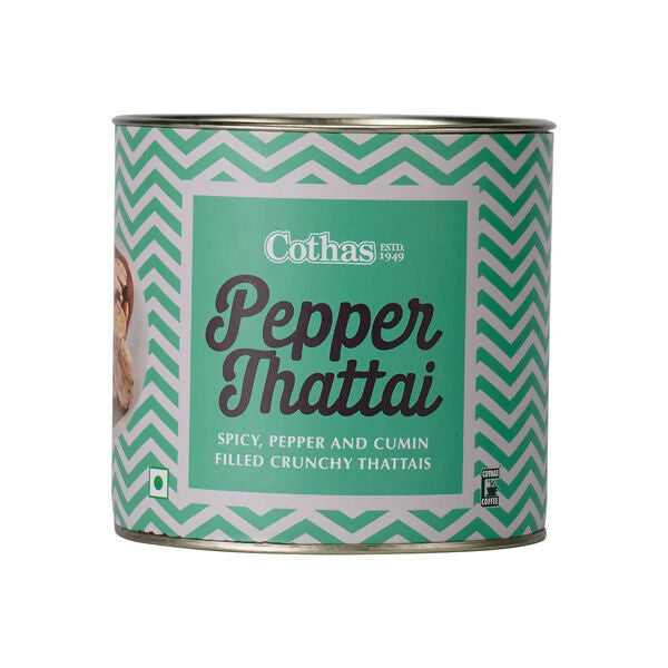 Cothas Pepper Thattai | Crispy Rice Flour Snack with Green Gram & Cumin