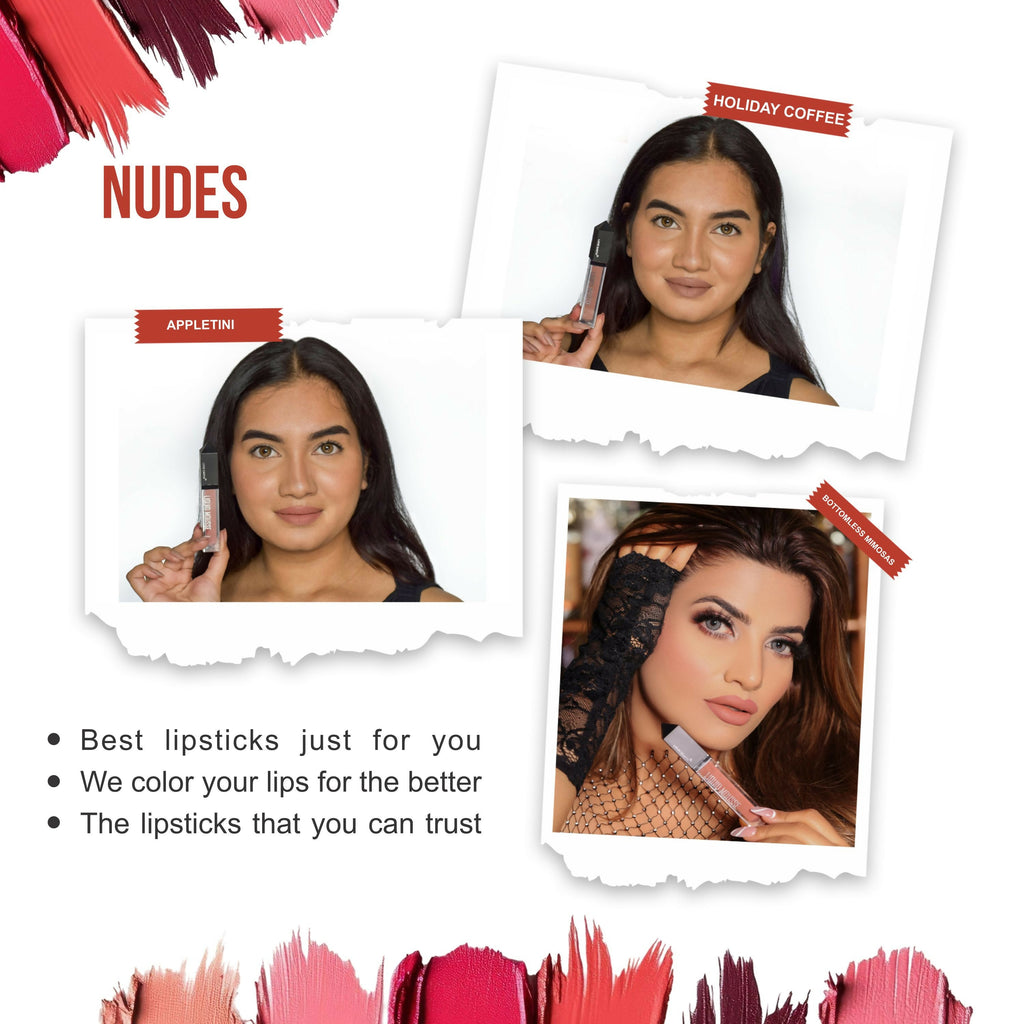 Love Earth Liquid Mousse Matte Lipstick - Nudes
