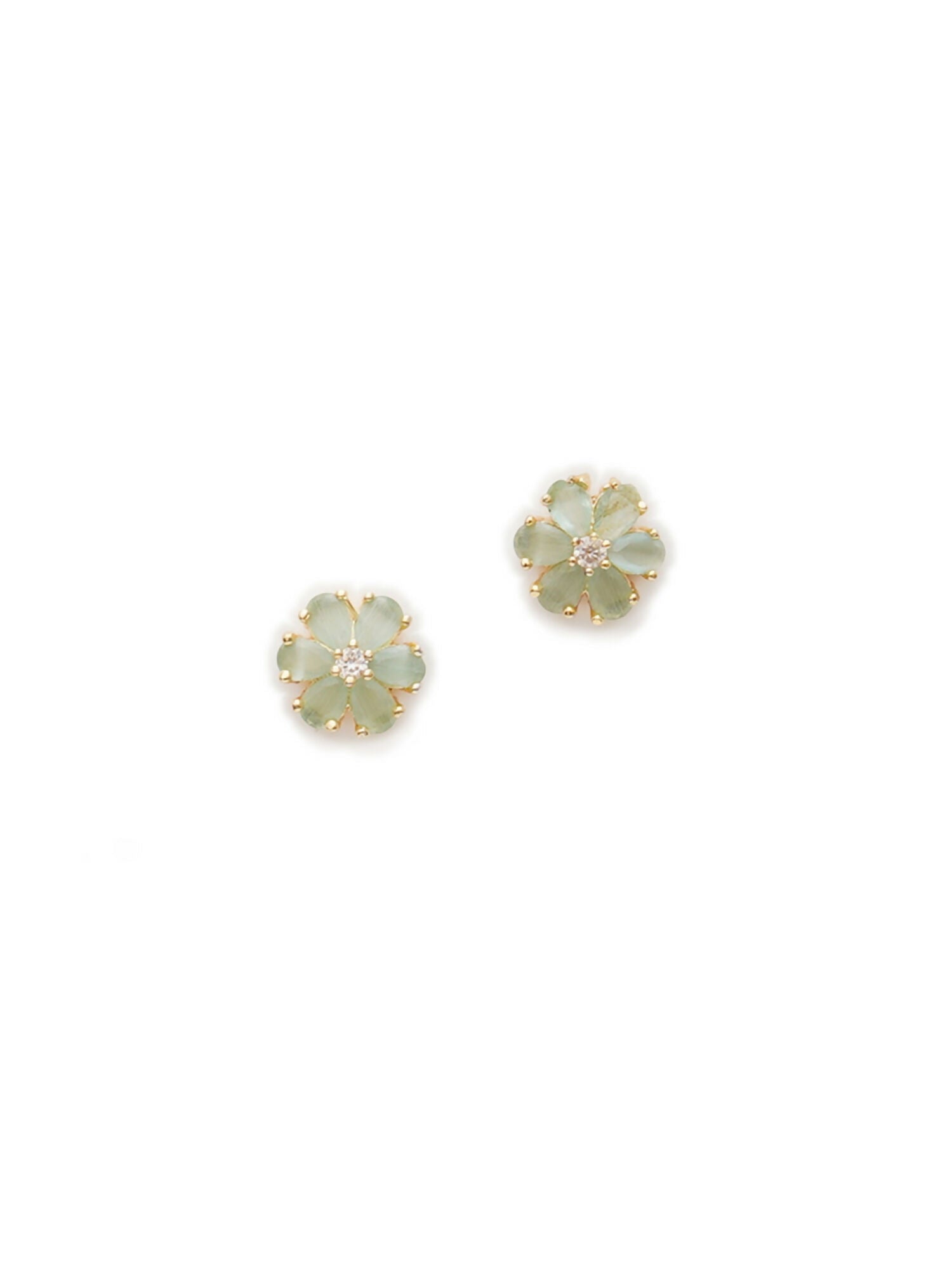 stone stud (Gold) - Ruby Raang - Distacart
