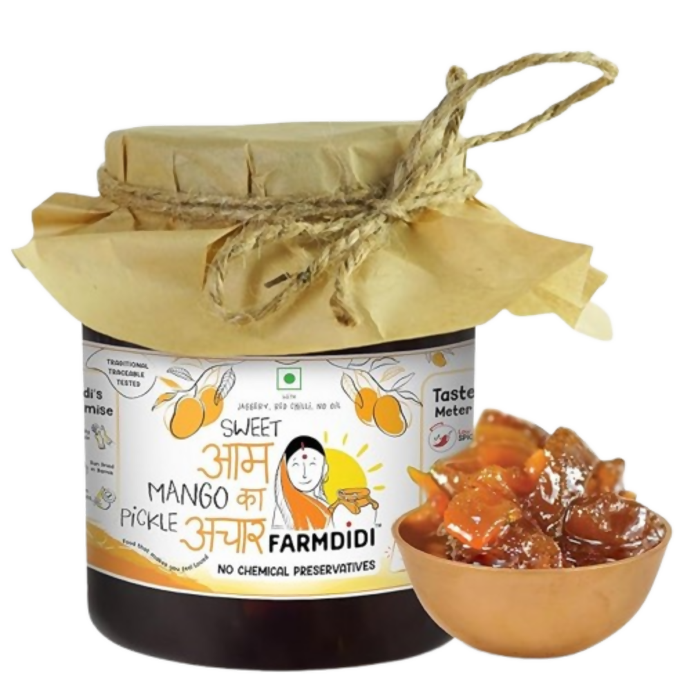 FarmDidi Sweet Mango Pickle with Jaggery - Sweet Mango