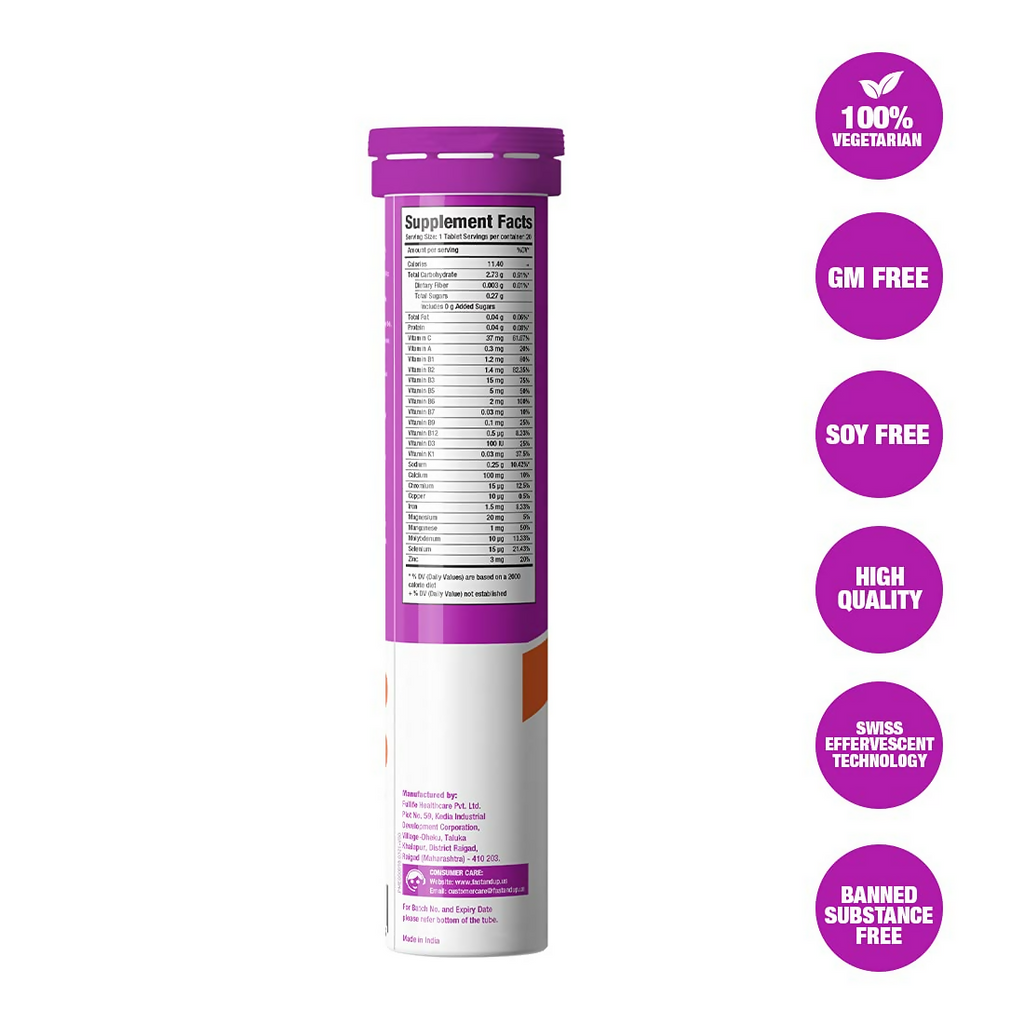 Fast&Up Vitalize - Immunity Essential Multivitamin & Reload Electrolyte Instant Energy And Hydration Drink Tablets