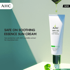 AHC Safe On Essence Sun Cream With SPF 50+ & PA++++ - Korean skincare