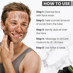 Globus Naturals Anti Pollution & Anti Acne Detox Charcoal Face Scrub for Men