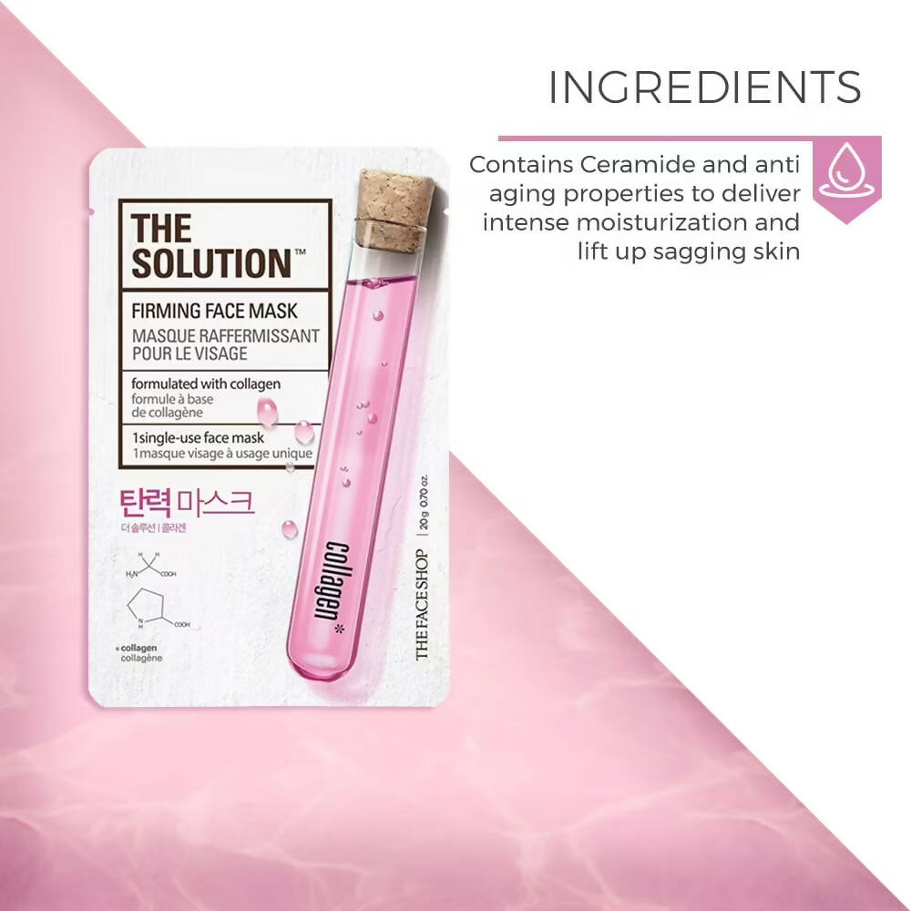 The Face Shop The Solution Firming Face Mask - Korean Skincare