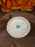 Joban Fashion Women Round Shape Silver Tone Ring