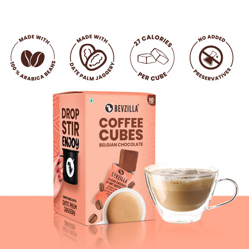 Bevzilla Chocolate & Mocha + Belgian Chocolate Coffee Cubes - Distacart