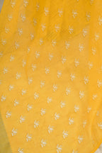 Vastranavya Yellow Digital Printed Linen Ready To Wear Designer Saree with Unstitched Blouse - Distacart