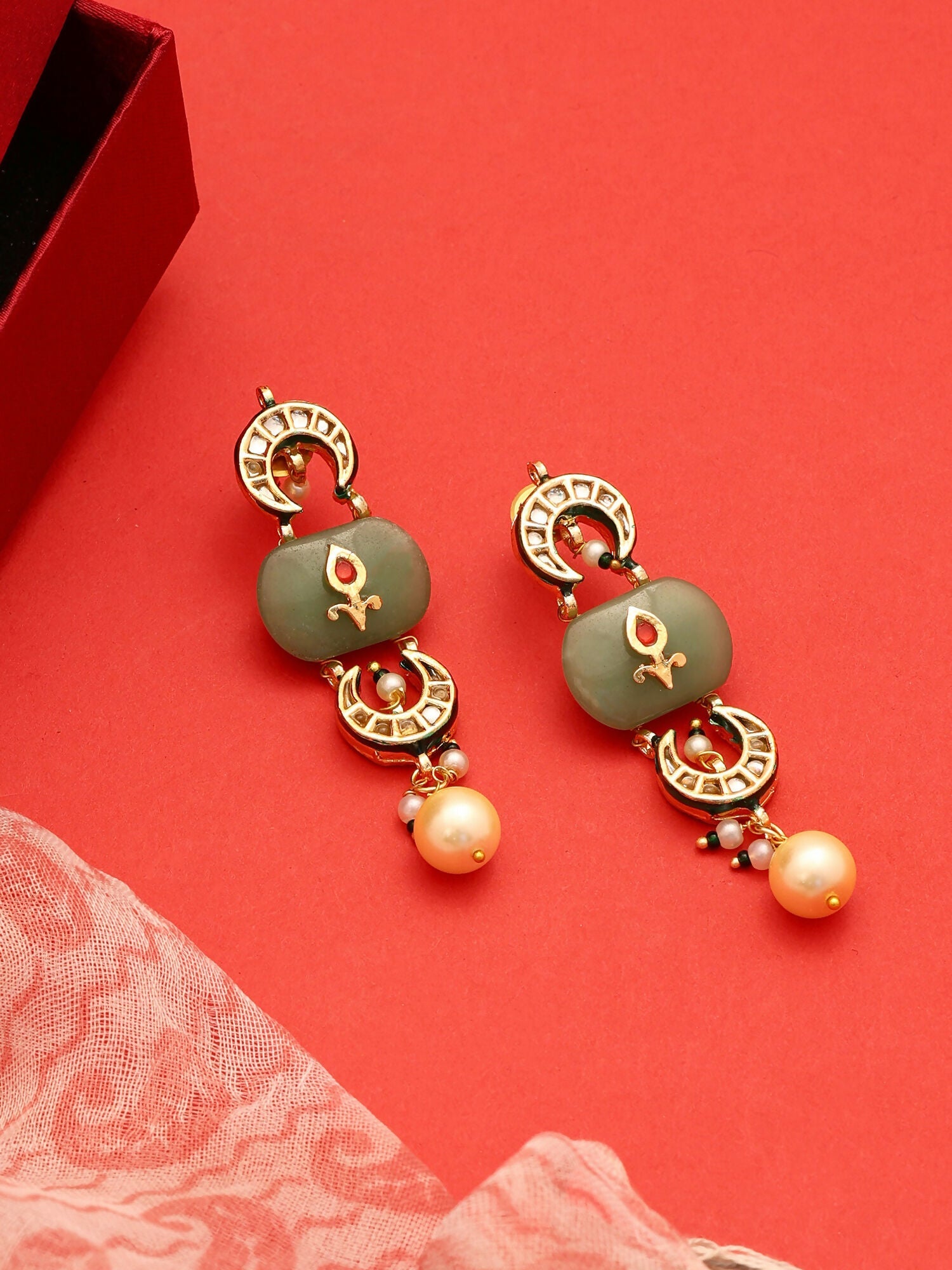 Ruby Raang E- Chandni Earrings - Distacart