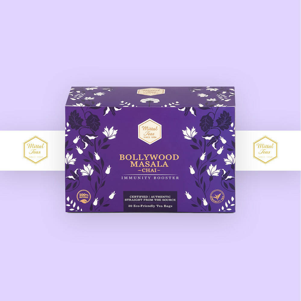 Mittal Teas Bollywood Masala Chai - Eco-Friendly Bags - Distacart