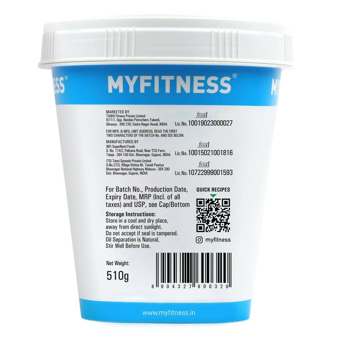 Myfitness Unsweetened Natural Peanut Butter Smooth - Distacart