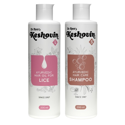 Dr. Rao's Keshovin-L Hair Oil, Keshovin-S Shampoo Combo - Distacart