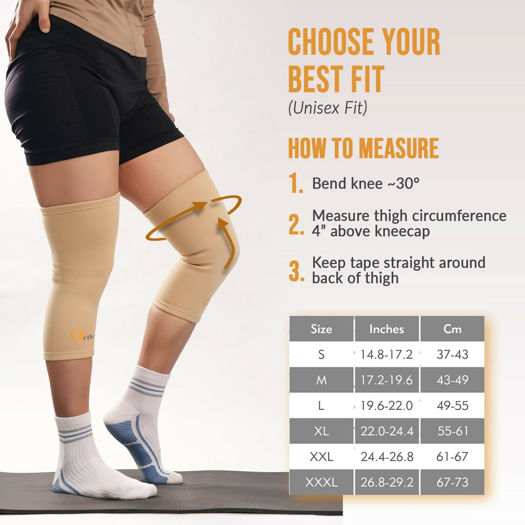 Orth-Rem Knee Cap Support For Men & Women (Pair) Knee Brace Pain Relief - Distacart