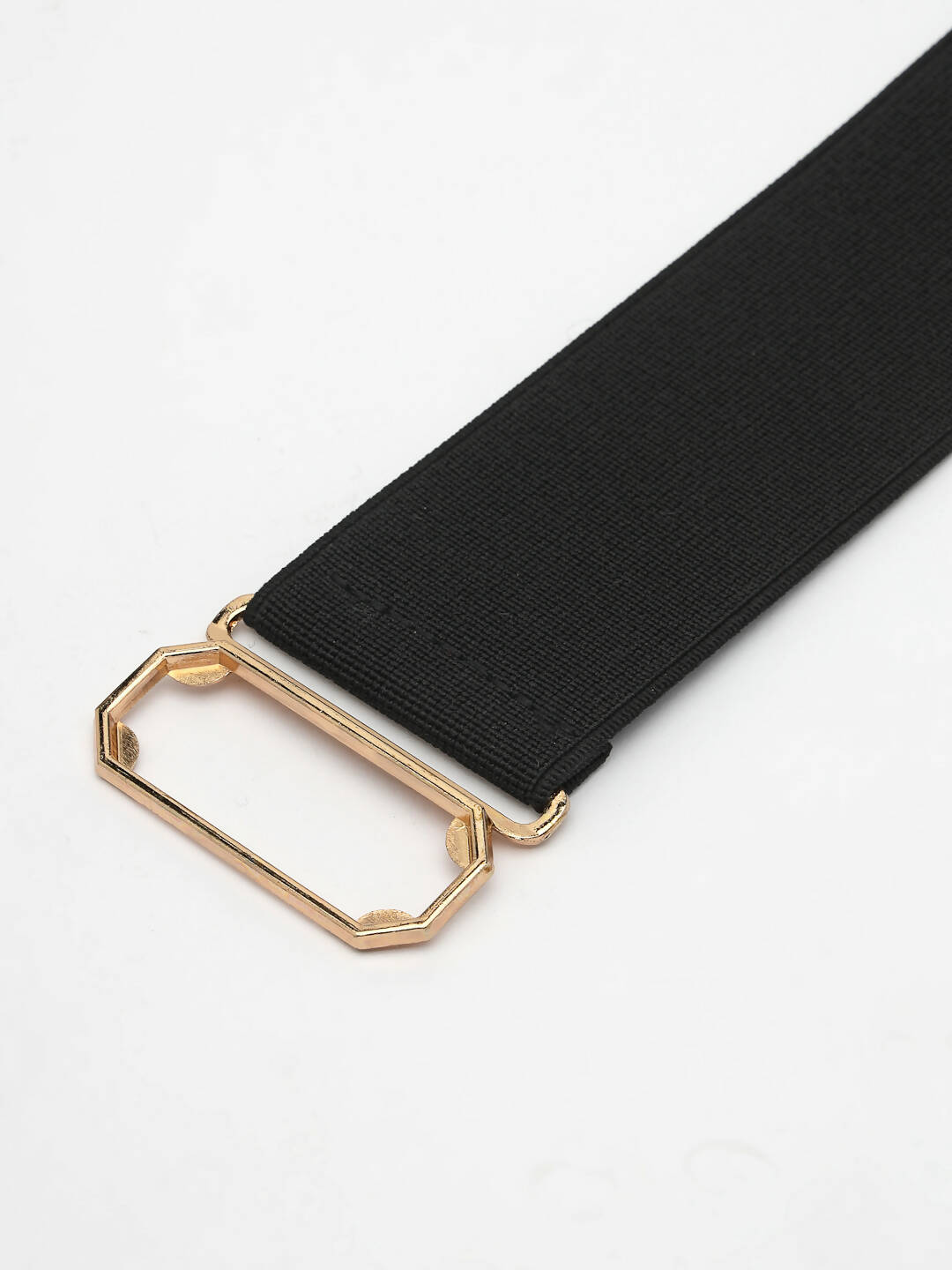 NVR Women Circular Gold-Polished Adjustable Broad Belt