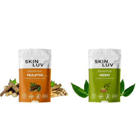 SkinLuv Swarna Mulethi Powder And Neem Powder Combo