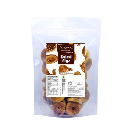 Tassyam Organics Premium Dried Figs - Pouch - Distacart