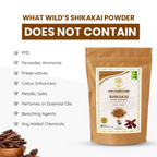 Wild Organic Shikakai Powder Natural Hair Conditioner For Smooth & Silky Hair