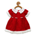 Chutput Kids Micky Design Red Coloured Solid Frock