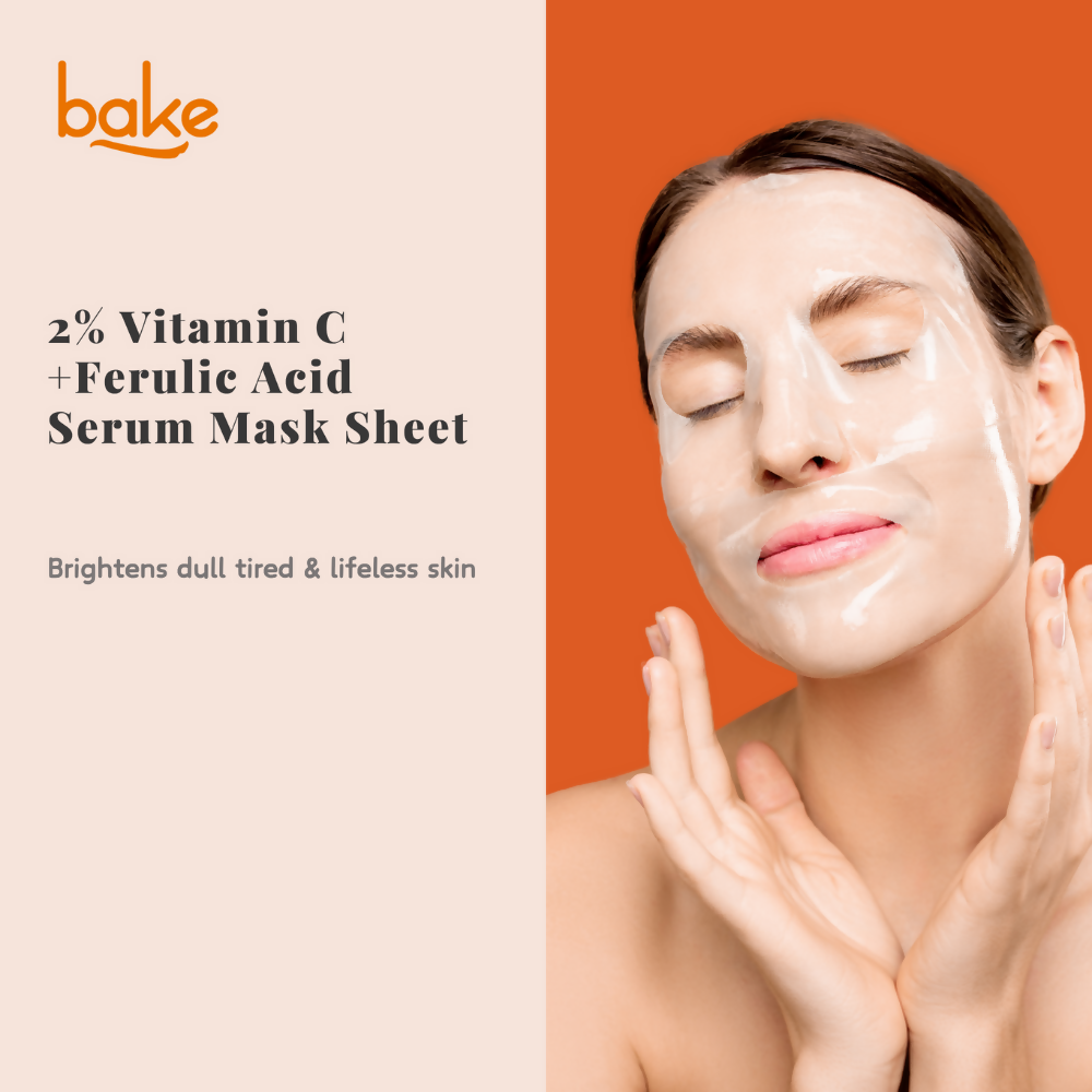 Bake 2% Vitamin C + Ferulic Acid Serum Sheet Mask - Distacart