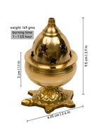 Spillbox Gold-Toned Brass Kachua Goblet Diyas Pooja Essential