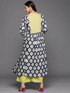 Ahalyaa Womens Yellow Cotton Digital Printed Kurta Palazzo Set - Distacart