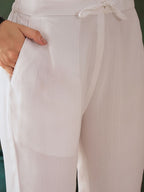Sangria Floral Embroidered A Line Kurta With Trouser & Dupatta - Distacart