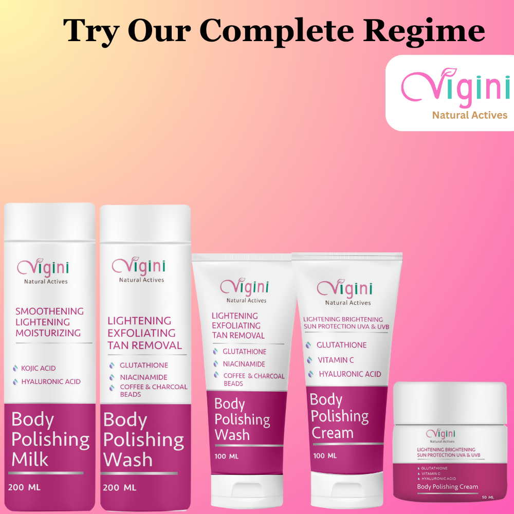 Vigini Skin Whitening Lightening Body Polishing Day Night Gel Cream - Distacart
