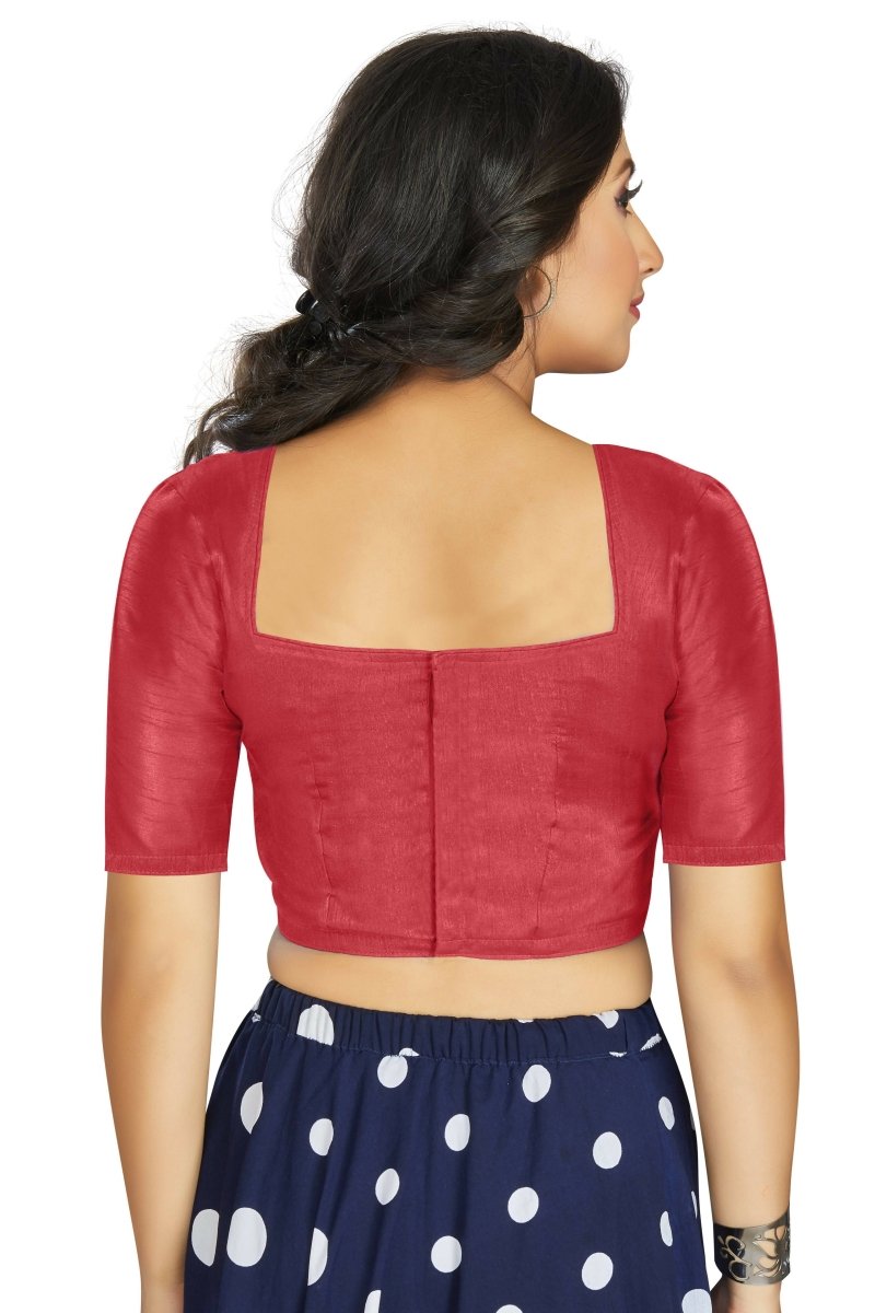Aastha Fashion Women's Gajri Art Silk Designer Traditional Readymade Blouse