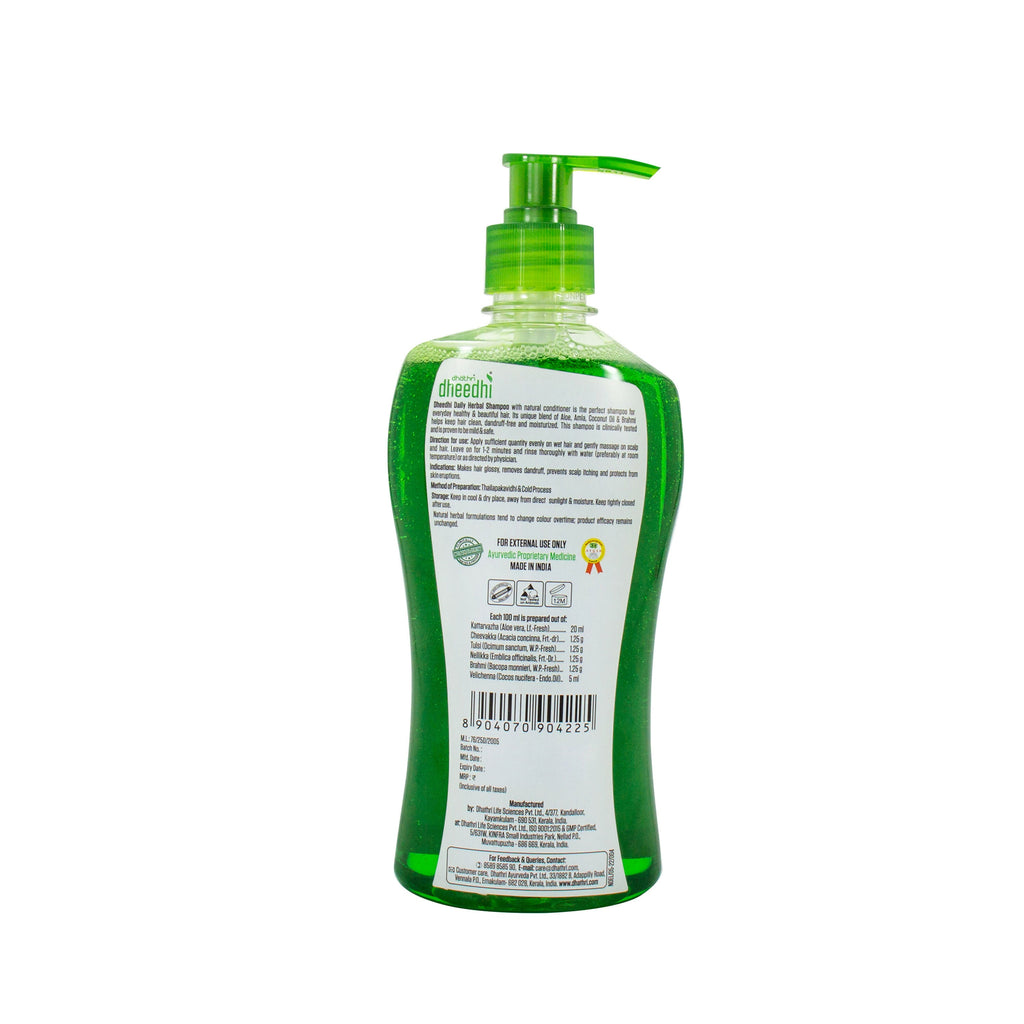 Dhathri Dheedhi Daily Herbal Shampoo To Reduce Dandruff & Promote Hair Growth - Distacart