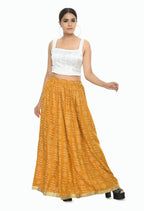Mominos Fashion Moeza Cotton Mustard Color Printed Lehenga (Lancha)