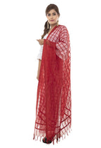 Mominos Fashion Red Cotton Square Dupatta