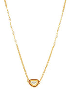 Gold Plated Kundan Necklace - Ruby Raang