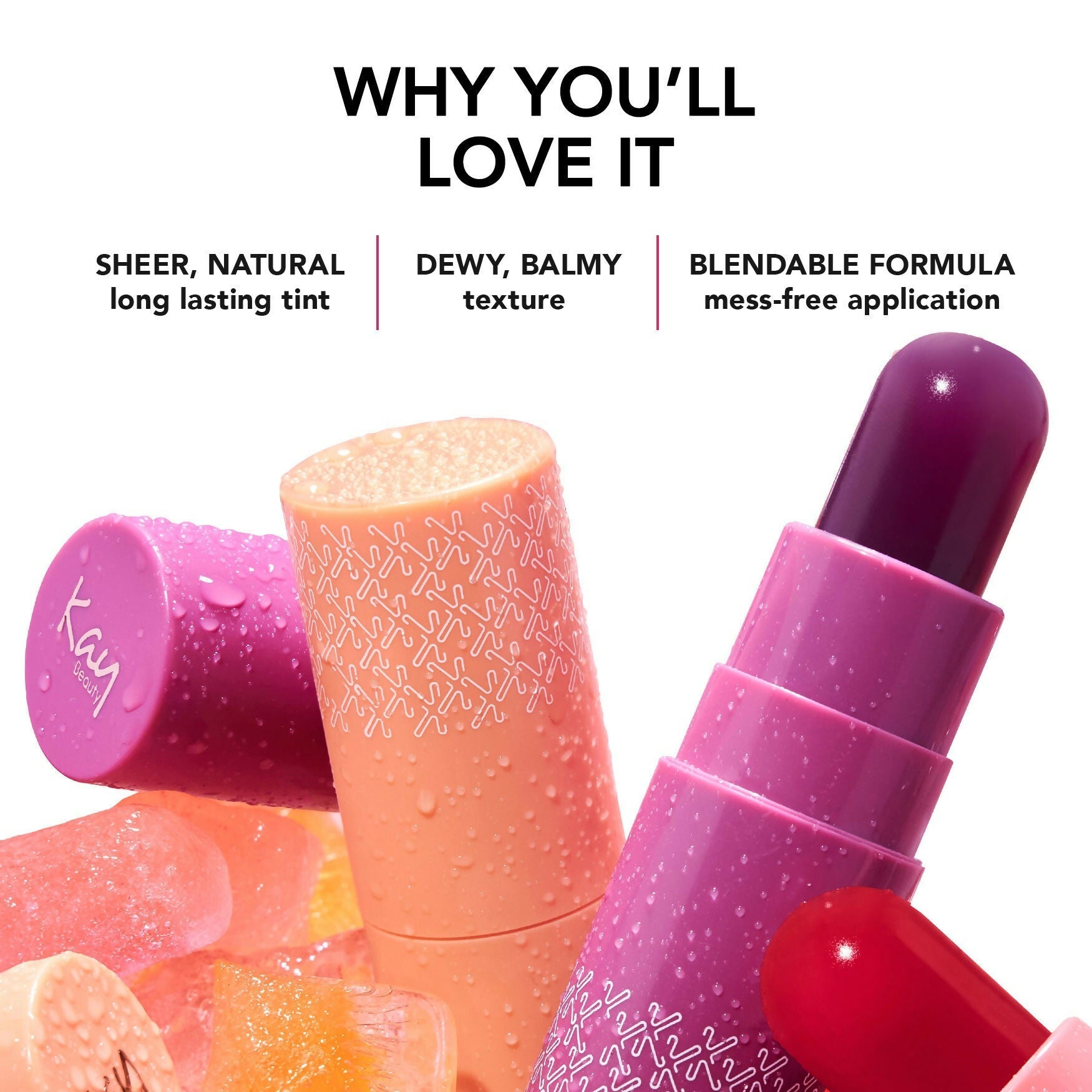 Kay Beauty Jelly Lip & Cheek Popsicle Wand - Orange Popsicle - Distacart