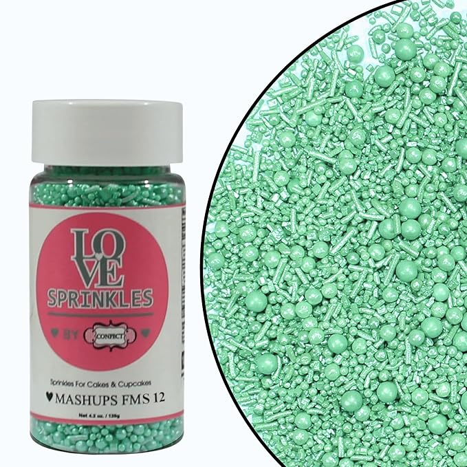 mint green sprinkles bottle for decoration bottle 100 g copy
