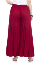 Mominos Fashion Reyon Cotton Maroon Palazzo - Distacart