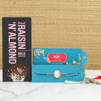 Black Panther Rakhi & Amul Raisin N Almond Chocolate