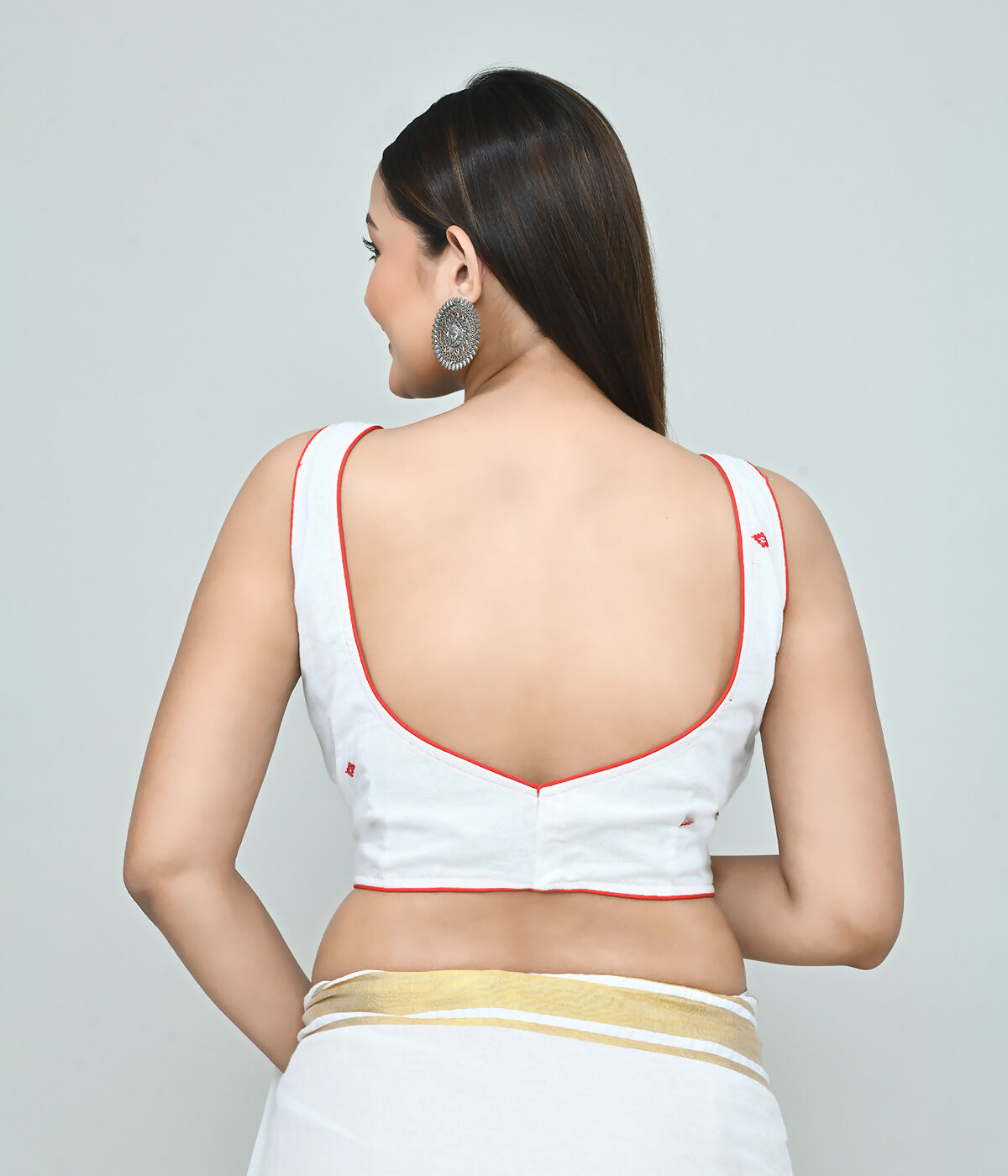 Joban Fashion Women's White Embroidered Stitched Blouse - Distacart