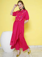 Women Republic Pink Rayon Indoester Set - Distacart