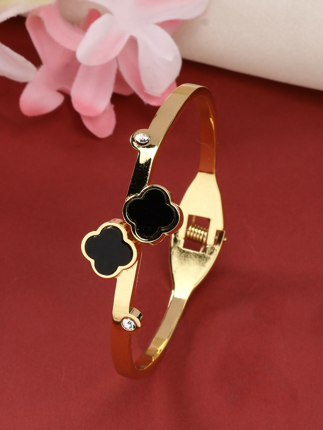 NVR Women's Gold-Polished Cuff Bracelet - Distacart
