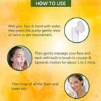 Glamveda Ayurvedic Turmeric & Neem Anti Tan Face Wash With Soft Silicone Brush