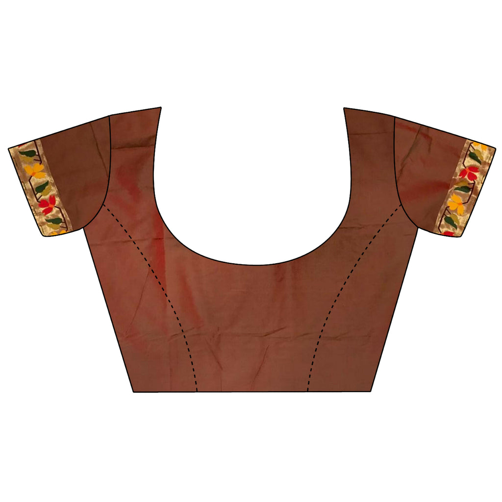 Joban Fashion Red Paithani Soft Silk Meenakari Saree - Distacart